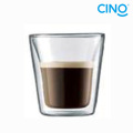 Vaso de vidrio de doble pared de 210ml DG-A-210