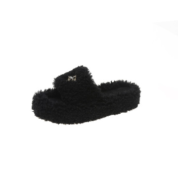 Slippers pour femmes Faux Fur Slipper Soft Fur Dimes