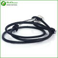 Cool mens stainless steel anchor bracelet with black rope anchor bracelets