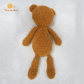 Factory Handmade Baby Crochet Toy Brown Teddy Bear