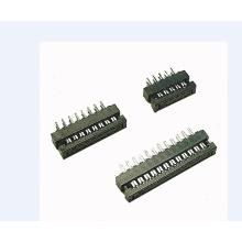 Connecteur de fiche de dimorage de la section des câbles plats de 1,27 mm IDC (hauteur terminée 5.1)