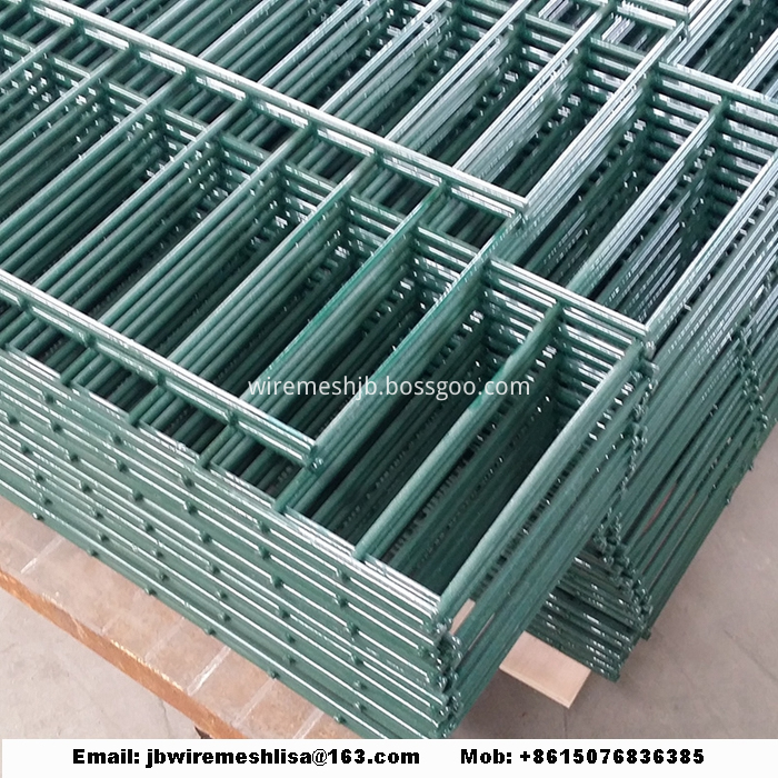 Powder Coated Double Wire Mesh Fence Panels