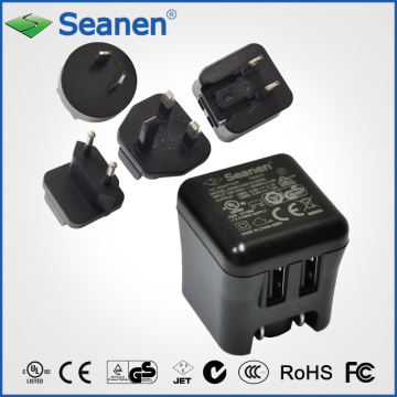 Serie 15W Adaptador de CA intercambiable para cargador de viaje