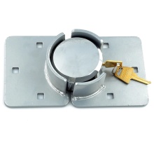 Nickle Plated 73mm Round Steel Hockey Puck Lock com Hasp