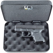 lockable metal handgun box & security box