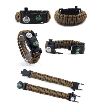 Survival Paracord Bracelet LED Multi-function Bracelet