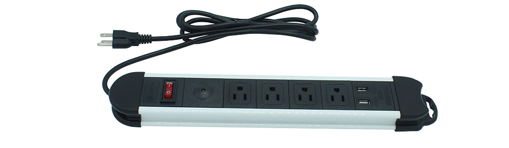 4 Gang Receptacle with USB Ports