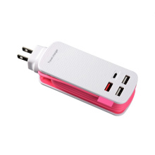 Carregador de Adaptador de Alimentação USB Travel 4 para Porta USB