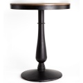 Single Leg Small Round Wooden Restaurant Dining Tables