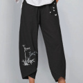 Summer Beach Wide Leg Cropped Pants