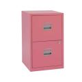 Plastic Handle Two Drawer File Cabinet