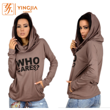 Hochwertige Frauen Langarm Printed Letter Hoodies