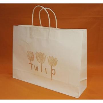 Small White Kraft Bags With Handles