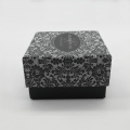 European Pattern Lid And Black Bottom Paper Box