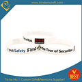 Bracelet en silicone blanc promotionnel personnalisé (LN-03)