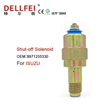 Solenoide de parada de combustible del motor ISuzu de 12V 8971255330