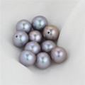 Snh Grey Color Natural Dye Color Loose Pearls