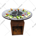 Backyard de cozinha ao ar livre comercial Corten Steel BBQ Grill