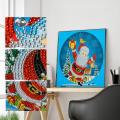 Peinture de diamant en cristal en forme de peinture de santa claus