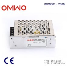 Wxe-60ms-12 Mini-taille 60W DC 12V 5A Alimentation de commutation pour LED Strip Light, entrée 110 / 220V AC