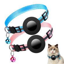 Birkways de collier de chat pour animaux de compagnie réglable en nylon réfléchissant à la mode