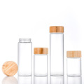 High Borosilicate Glass Storage Bottle With Bamboo Lid