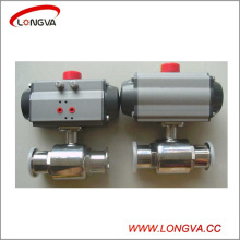 Stainless Steel 304 Sanitary Pneumatic Actuator Clamped Ball Valve
