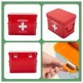 Red Powder Coated First Aid Box