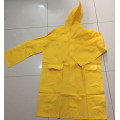 Waterproof Adult yellow long raincoat/pvc raincoat men