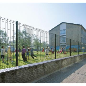 Triangle Fence Panel with Peach Square Round Post