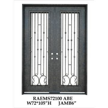 Fancy Wrought Iron Double Doors by Handicraft