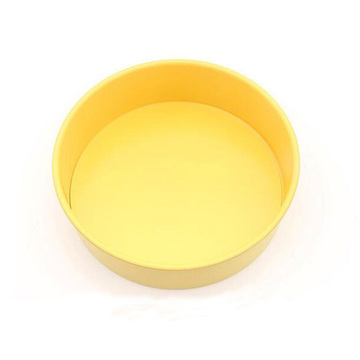10 &quot;runde Kuchenform mit abnehmbarem Boden - gelb