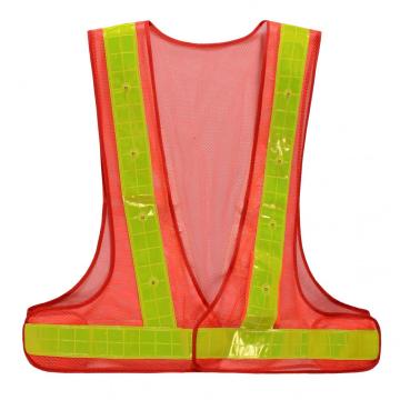 Hot selling V style Polyester mesh safety vests