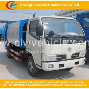 Hydraulic Garbage Compactor Truck 4-5cbm 95hpdongfeng Garbage Truck