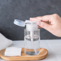 Clear Liquid Press Pump Dispenser Makeup Remover Bottle