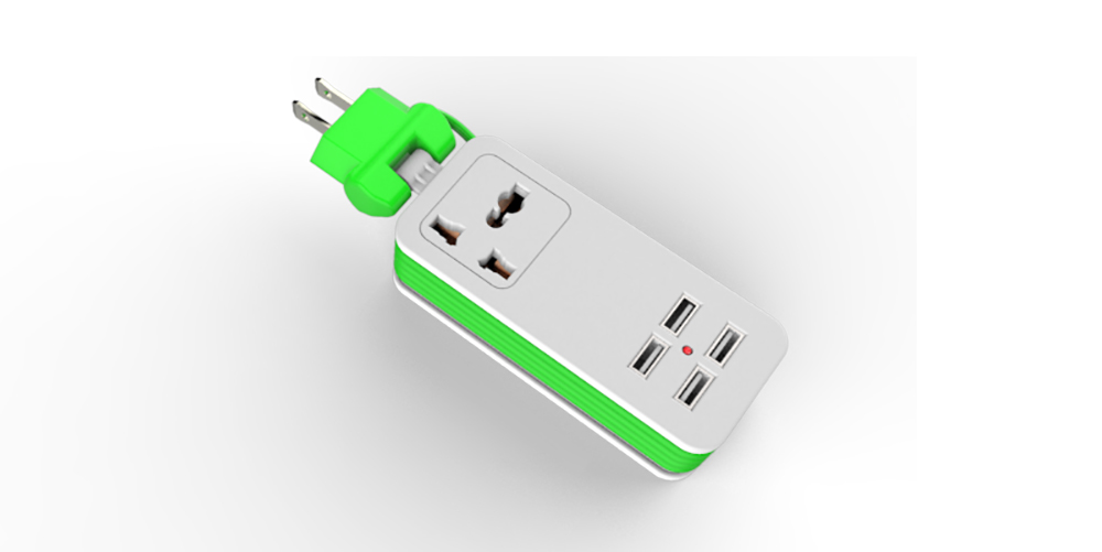 4 USB charging travel socket