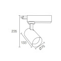 Wall Wash Cinema Used 34W LED Track Light