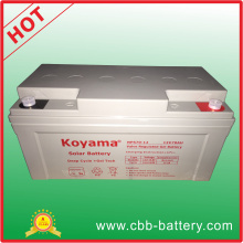 Prix ​​d&#39;usine Gel Battery Deep Cycle PV Panneau solaire Batterie 70h 12V