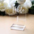 Clear color acrylic A4 menu holder