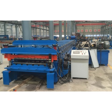 Double layer roofing sheet roll forming machine