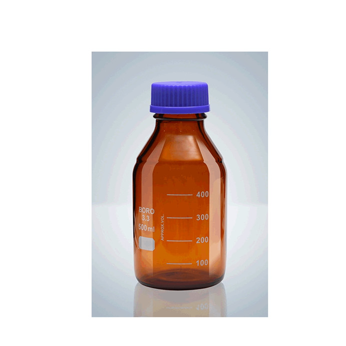 Reagent Bottle With Blue Cap