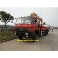 Dongfeng 12 Wheeler 10T Hydraulikkrane LKWs