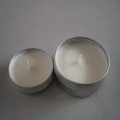 natural soy wax metal tin box massage candle