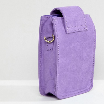 Purple rivet decorative chain bag mobile phone bag