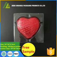 Plastic Heart Shape Chocolate Package Tray