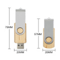 Swivel Wooden USB Flash Pen Drive