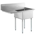 Single Bowl Compartment Basin With Drainboard