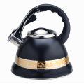 Popular Golden Decoration coffee kettle with whistling spout