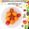 Gold Plating Stainless Steel Fruit Storage Basket