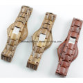 Custom Wooden Bracelet Watches Quartz Wood Bangle Ladies Watch